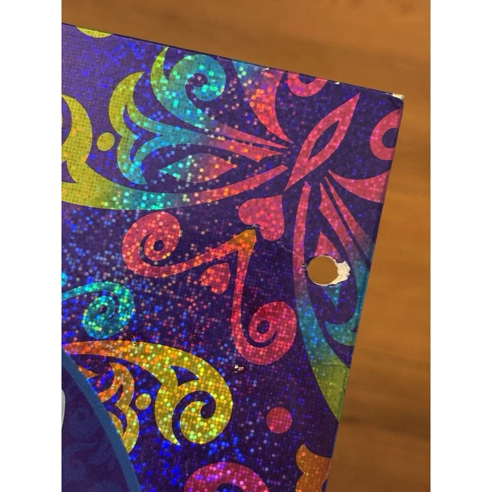 Vintage Y2K Lisa Frank Siamese Cats Folder Roxi Rollie 2 Pocket Glitter Rainbow